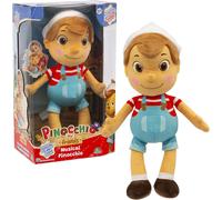Pinocchio-Peluche Musicale De 36 Cm Avec Chapeau,Il Suffit D'Appuyer Sur Le Ventre Qui Se Sent La Signature De La Série Télévisée,Pour Enfants À Partir De 3 Ans,Pnh10000