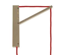 Pinocchio, Support Mural réglable en Bois pour Lampes à Suspension - Neutre