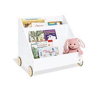 Pinolino Bibliothèque enfant roulettes Lasse bois