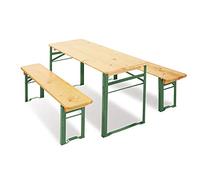 Pinolino Ensemble de Table et bancs 'Sepp', 3 pièces; Massif : Sapin, 3 pièces : 2 bancs, 1 Table, Pliable, se Range en économisant de la Place, Convient aux Enfants à partir de 3 Ans
