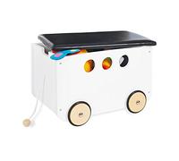 Pinolino 213490 Boîte à Jouets avec Roulettes Jim Blanc