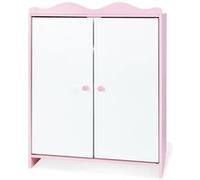 Pinolino Armoire de poupée Jasmin Laqué MDF rose et laqué blanc Rouge G