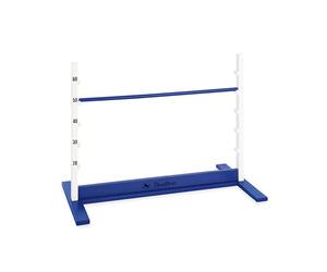 Pinolino Barrière d'obstacle Hoppe, Blanc/Bleu, 1 pièce (1 Paquet), entraînement de Coordination, agilité, pour Enfants et Animaux, amélioration de la Construction
