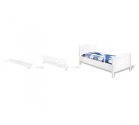 Barriere de lit classique 90cm Hetre Blanc Blanc G