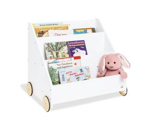 Pinolino - Bibliothèque roulante pour enfants Lasse Blanc