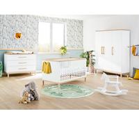 Pinolino Chambre bébé complète en bois : lit évolutif, commode à langer, armoire - Light - 100061BG