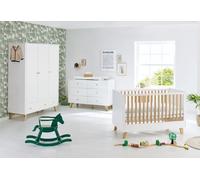 Pinolino 103420XG Grande Chambre en Chêne Massif Laqué Pan Blanc