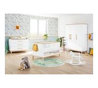 Pinolino Chambre de bébé Light 3 pièces lit de bébé évolutif commode à langer large armoire grande Orange G