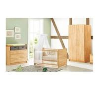 PINOLINO - Chambre bébé Natura huilé : Lit évolutif, commode, armoire
