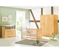 Pinolino Chambre évolutive bébé enfant lit, armoire, commode à langer - Natura - 102174BG