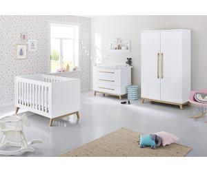 Pinolino - Chambre Riva : lit évolutif, commode large, armoire 2 portes