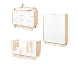 Pinolino - Chambre Round : lit, commode, armoire