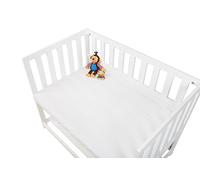 Pinolino Drap-Housse pour des Berceaux Jersey - Pack de 2 - Blanc