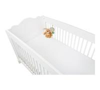Pinolino Drap-Housse pour Lit de Bébé Jersey - Pack de 2 - Blanc
