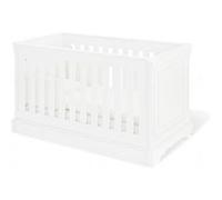 Pinolino Ensemble chambre enfant Emilia – Lit enfant & Commode à langer extra-large MDF blanc mat