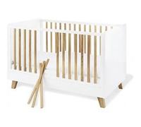 Pinolino Ensemble Pan – 2 pièces – Lit bébé évolutif, commode à langer extra large