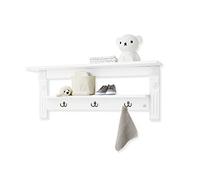 PINOLINO Étagère murale Emilia - Espace de rangement supplémentaire - En MDF mat uni - Blanc laqué