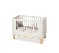 PINOLINO Lit de poupée Malea en Bois avec Parure de lit 4 pièces - Lit de poupée avec Matelas, Coussin et Couverture, lit pour poupées et doudous, lit de poupée Jouet pour Filles et garçons à partir