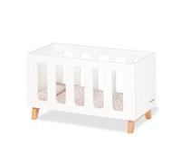 Pinolino Lit de poupée "Marit", en bois, avec literie en 3 parties, recommandé pour les enfants à partir de 2 ans, certifié FSC (FSC-C120795), blanc/clair