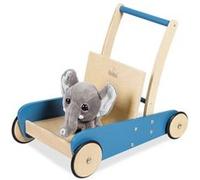 Pinolino MATS Chariot de marche Bois massif hêtre laqué clair et bleu Bleu G