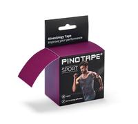 Pinotape Bande de kinésiologie de sport | 5 m x 5 cm | Bande de kinésiologie imperméable | Extra forte | Bande élastique de qualité supérieure pour le sport et la thérapie | Aubergine (1)