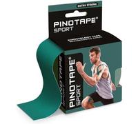 Pinotape Bande de kinésiologie de sport | 5 m x 5 cm | Bande de kinésiologie imperméable | Extra forte | Bande élastique de qualité supérieure pour le sport et la thérapie | Vert/vert foncé (1)