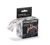 PINOTAPE Bande de kinésiologie de sport - Adhérence extra forte - Rayon imperméable - Sans latex - 5 m x 5 cm - Gris camouflage