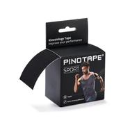 PINOTAPE Bande de kinésiologie de sport - Adhérence extra forte - Rayon imperméable - Sans latex - 5 m x 5 cm - Noir