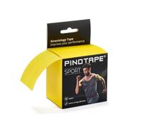 PINOTAPE Bande de kinésiologie de sport - Adhérence extra forte - Rayon imperméable - Sans latex - 5 m x 5 cm - Jaune