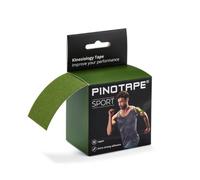Pinotape Bande de kinésiologie imperméable - Vert olive - 5 cm x 5 m - Adhérence extra forte