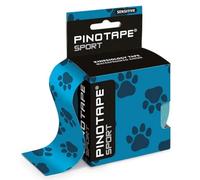 Pinotape Sport - Bande de kinésiologie sensible - Motif pattes de patte - 5 cm x 5 m - Imperméable - Pour peaux sensibles - Sans latex - Forte adhérence