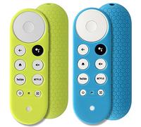 Pinowu 2 Coques de Protection en Silicone pour télécommande Chromecast 2020 avec Google TV Voice Remote (Turquoise/Vert)