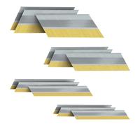 PINOZE Lot de 1200 clous de finition coudés DA de calibre 15, 34 degrés, lot de 1200 (6,3 cm, 5,1 cm, 3,8 cm, 300 par taille), lot de projets galvanisés de tailles assorties, pour cloueuse pneumatique