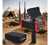 Pinpointer portable avec écran HD, profondeur de 16 m, portée de 99 m pour trouver de l'or, de l'argent, des bijoux et des trésors