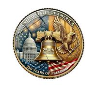 Pin's 250e anniversaire de mariage des Américains pour vêtements, bijoux, accessoires, cadeaux pour ami, accessoires patriotiques unisexes, Petit, Comme décrit