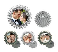 Pin's à breloques pour bouquet de mariage avec photo de marié - Cadeau commémoratif - Pour fête prénuptiale, remise de diplôme, enterrement de vie de jeune fille, père, mère, homme, femme, amoureux