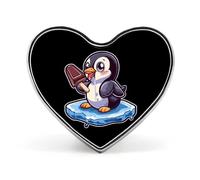 Pin's à cravate élé pour homme, motif pingouin, amour de la glace, boutons en forme de cœur, broche, badge, bijoux pour femmes, vêtements, chapeaux, accessoires
