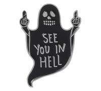 Pin's à motif de doigt d'honneur - Bijou punk gothique, Klein, Métal non précieux