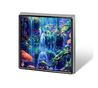 Pin's à revers humoristiques en forme de cascade, de nature et de plante, avec lumière noire, pour chapeau, vêtements, sac, bijoux pour hommes et femmes