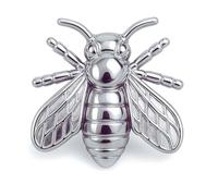 Pins Abeille | Broche Fantaisie Femme pour Vêtement Décolleté | Broche Insecte Coccinelle Femme, Papillon, Libellule, Fleur | Pin's Bijoux Élégant Mode | Broches Abeilles Original Argentée