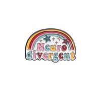 Pin's amusant arc-en-ciel au design coloré pour sacs à dos, chapeaux, vestes et autres étudiants, taille unique, Comme décrit