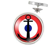 Pin's Argenté 20mm Cocarde Bleu Blanc Rouge Aeronavale France Tricolore