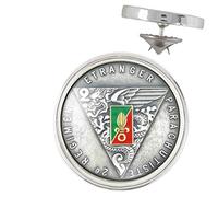 Pin's Argenté 20mm Legion Etrangere Insigne 2e REP French Foreign Legion Pins Bouton Epinglette