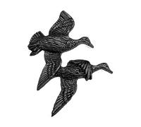 Pin's B7 en forme de canards 3,3 x 3 cm finition noire en étain anglais avec fermoir papillon, taille unique, Métal