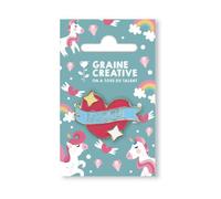 Graine créative – Pin's Cœur Multicolore