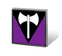 Pins carrés en émail représentant le drapeau de la fierté lesbienne, par Labrys - décorations de fête