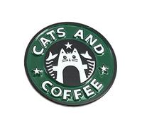 Pin's Cats And Coffee - Animaux - qualité de finition - Epingle - Broche - Badge - PINS PHRASES ET CITATIONS