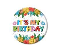 Pin's C'est Mon Anniversaire, 5,8 cm Thème Animé Coloré Badge Joyeux Anniversaire pour Femmes Hommes Garçons et Filles Décoration de Fête