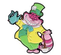 Pins Chat Cheshire - Alice aux Pays des Merveilles - Broche Epinglette en Métal Emaillé - Cartoon Pin Accessoire Vetement Sac Chaussures
