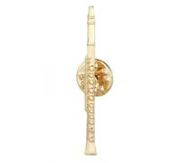 Pin's clarinette flûte traversière en métal doré broche instrument de musique